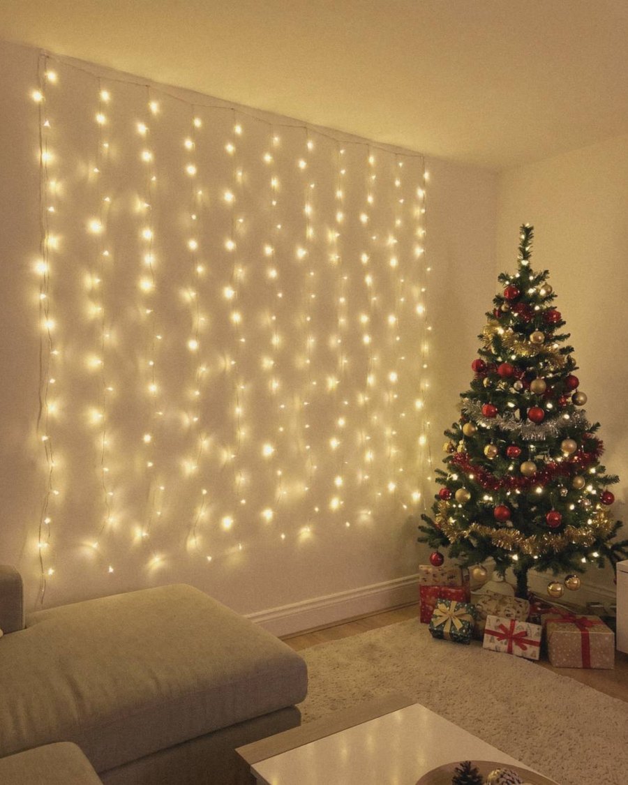 Cascade Lichtervorhang – USB-LED-Fensterlichter mit Fernbedienung