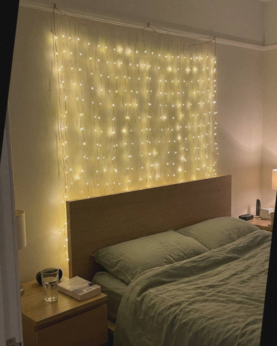 Cascade Lichtervorhang – USB-LED-Fensterlichter mit Fernbedienung