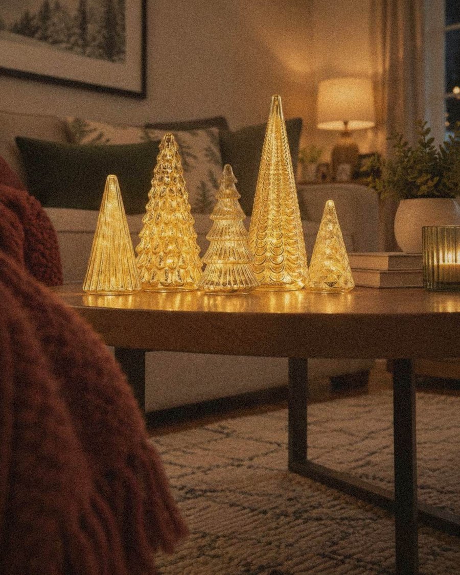 The Frostline Mercury Glass Tree Set