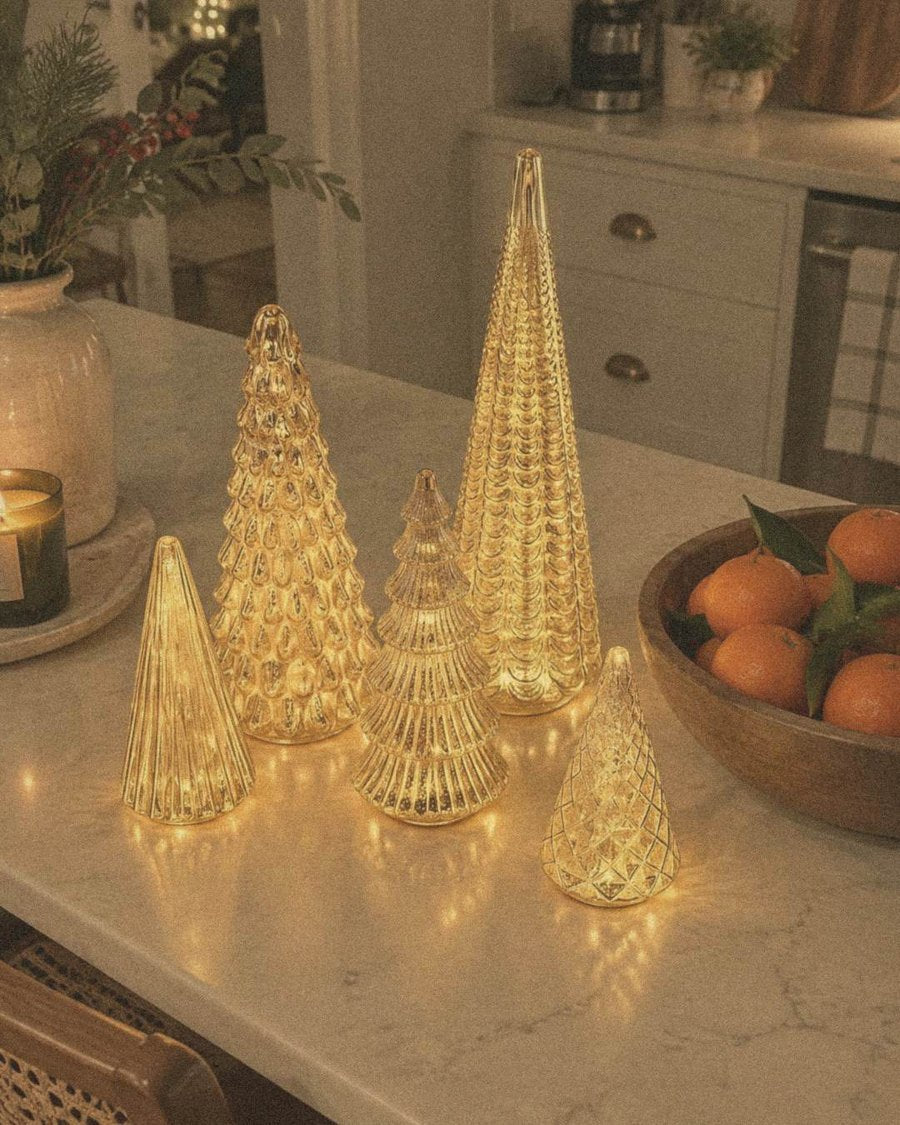 The Frostline Mercury Glass Tree Set