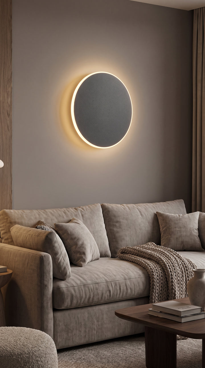 Round LED Wall Sconce for a Warmer, Calmer Home
