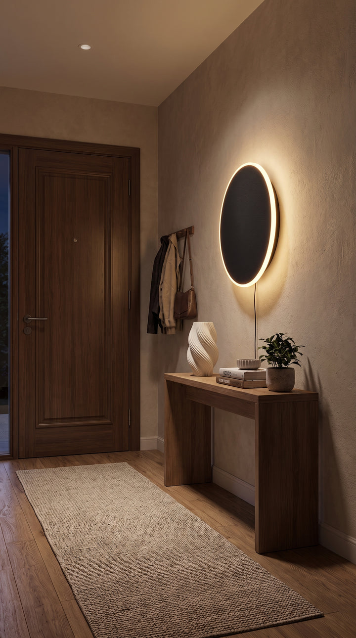 Round LED Wall Sconce for a Warmer, Calmer Home