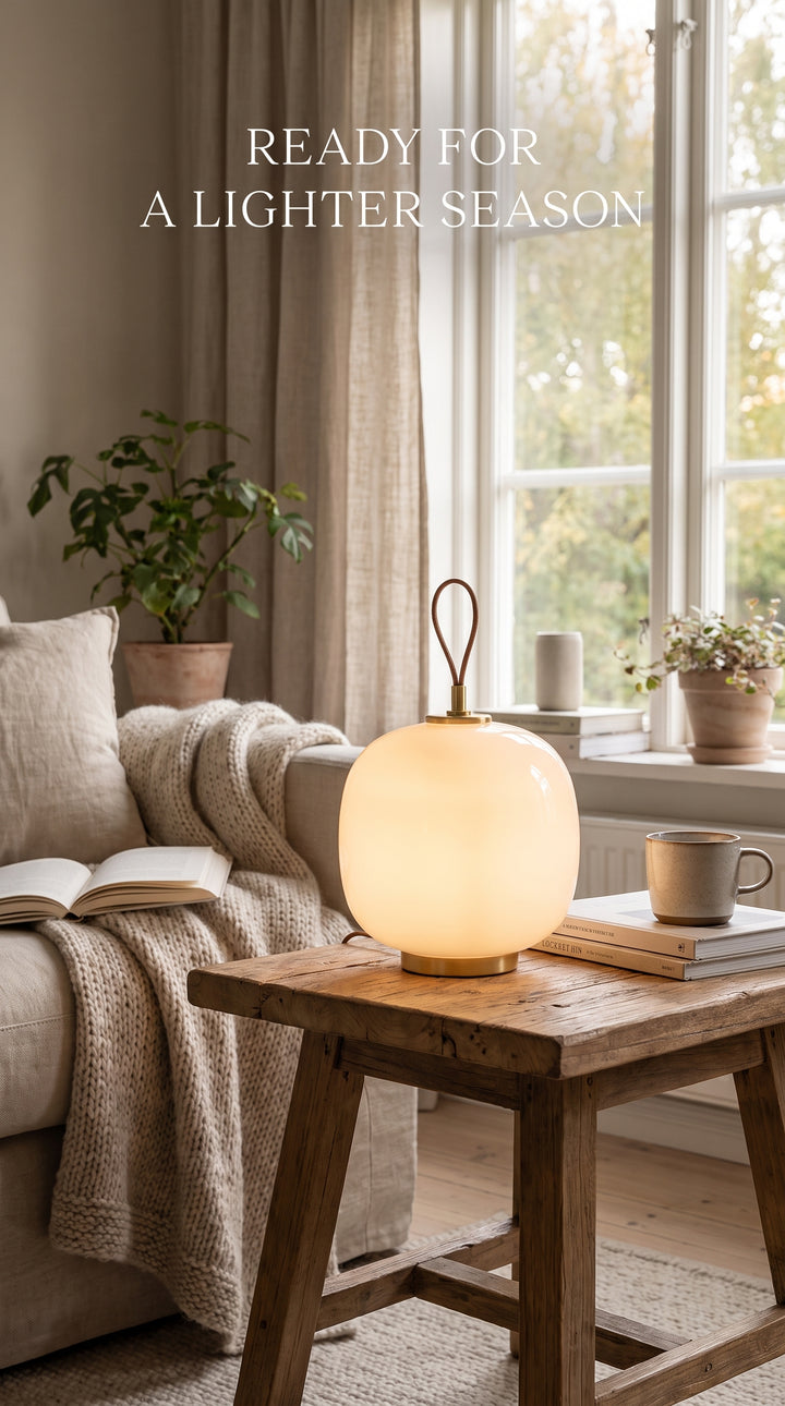 Portable Luminaire That Warms Every Corner