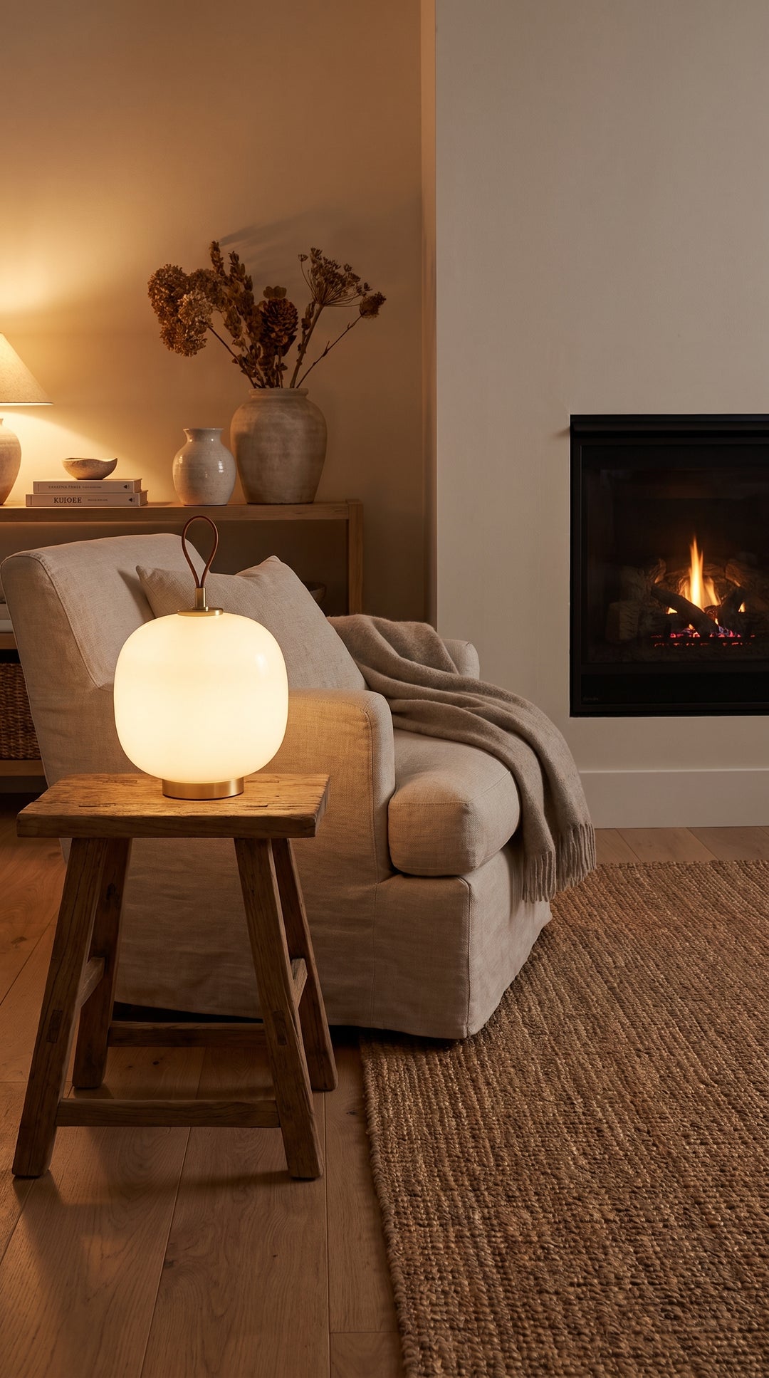 Portable Luminaire That Warms Every Corner