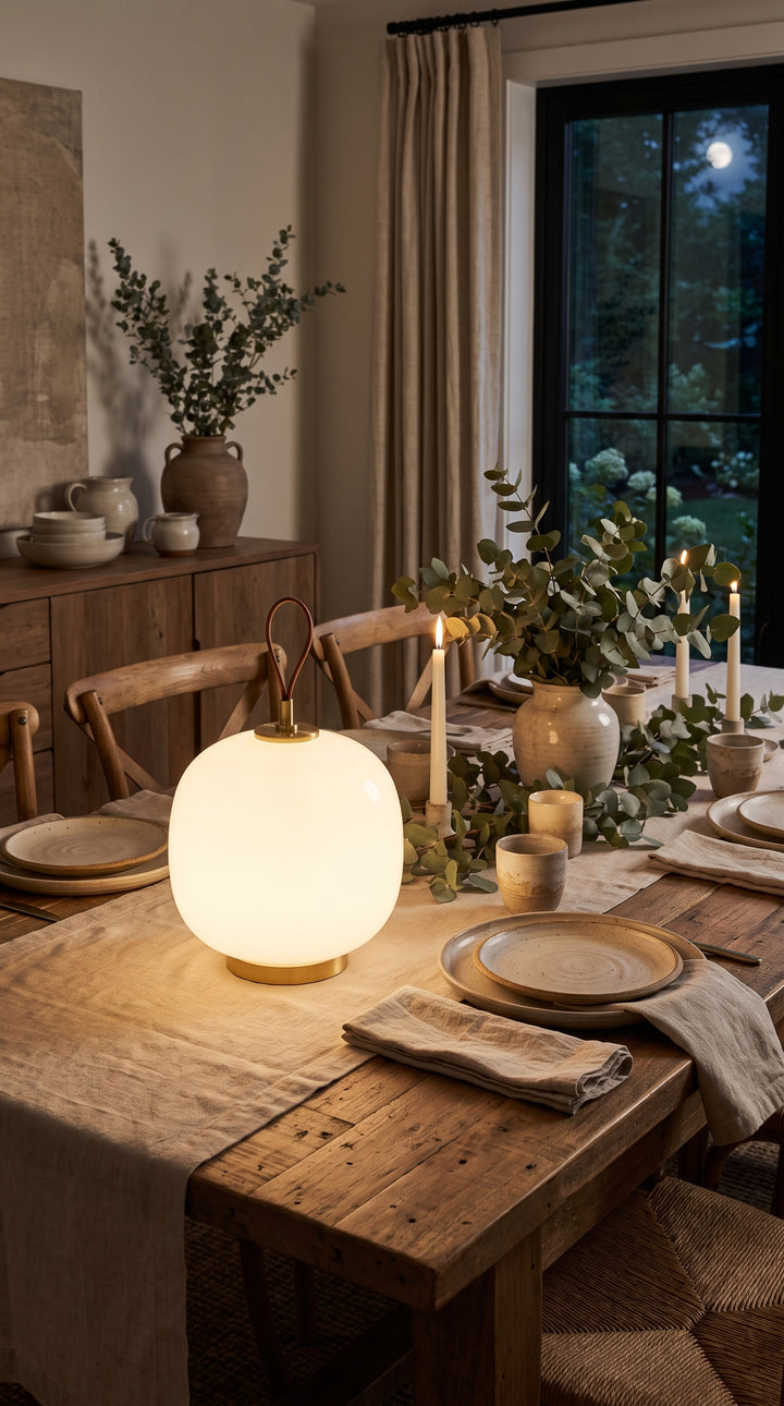 Portable Luminaire That Warms Every Corner