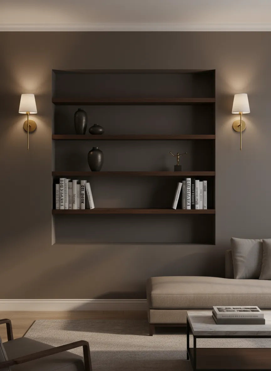 Ensemble d'appliques murales en laiton (2 pcs)