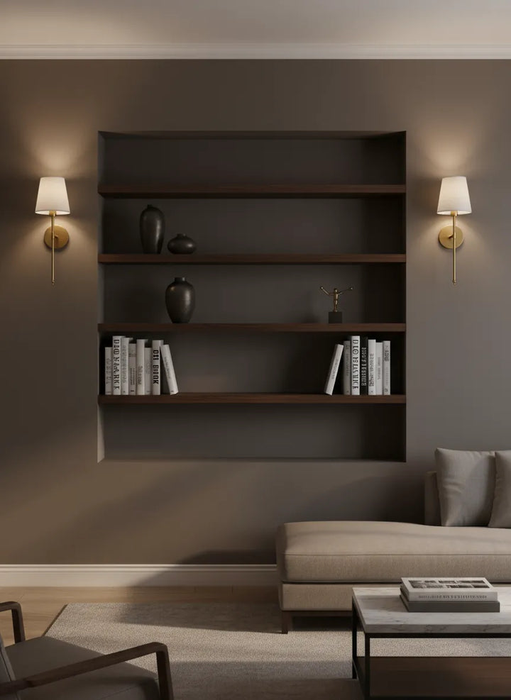 Ensemble d'appliques murales en laiton (2 pcs)