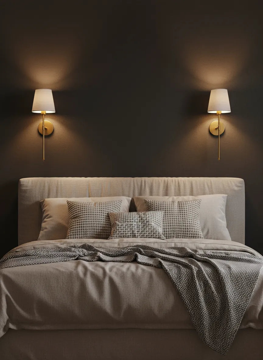 Ensemble d'appliques murales en laiton (2 pcs)