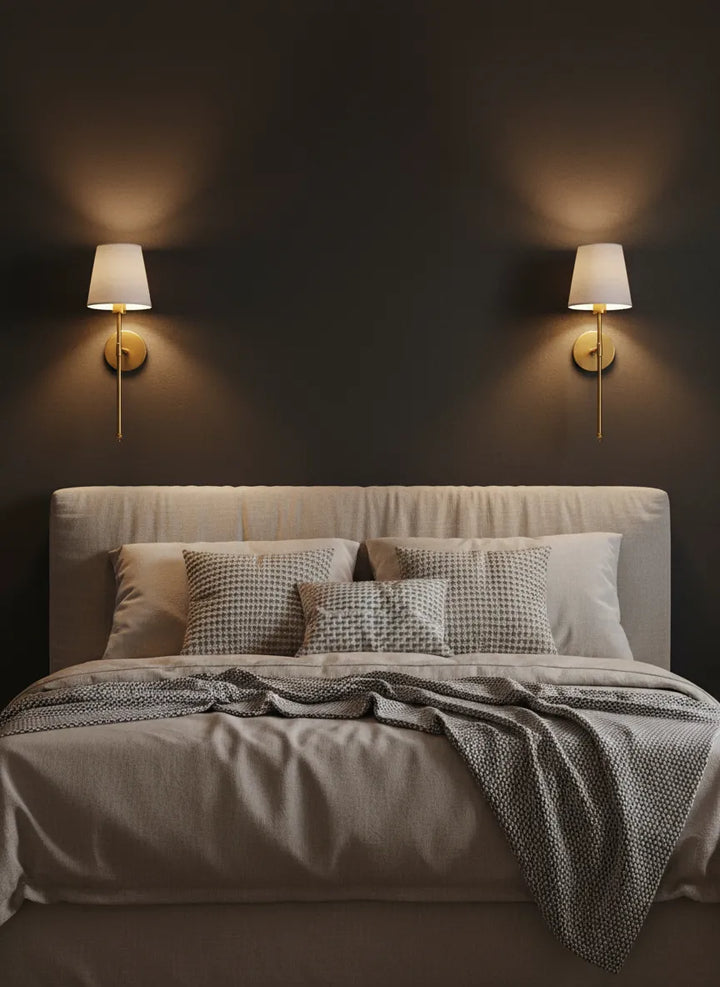 Ensemble d'appliques murales en laiton (2 pcs)