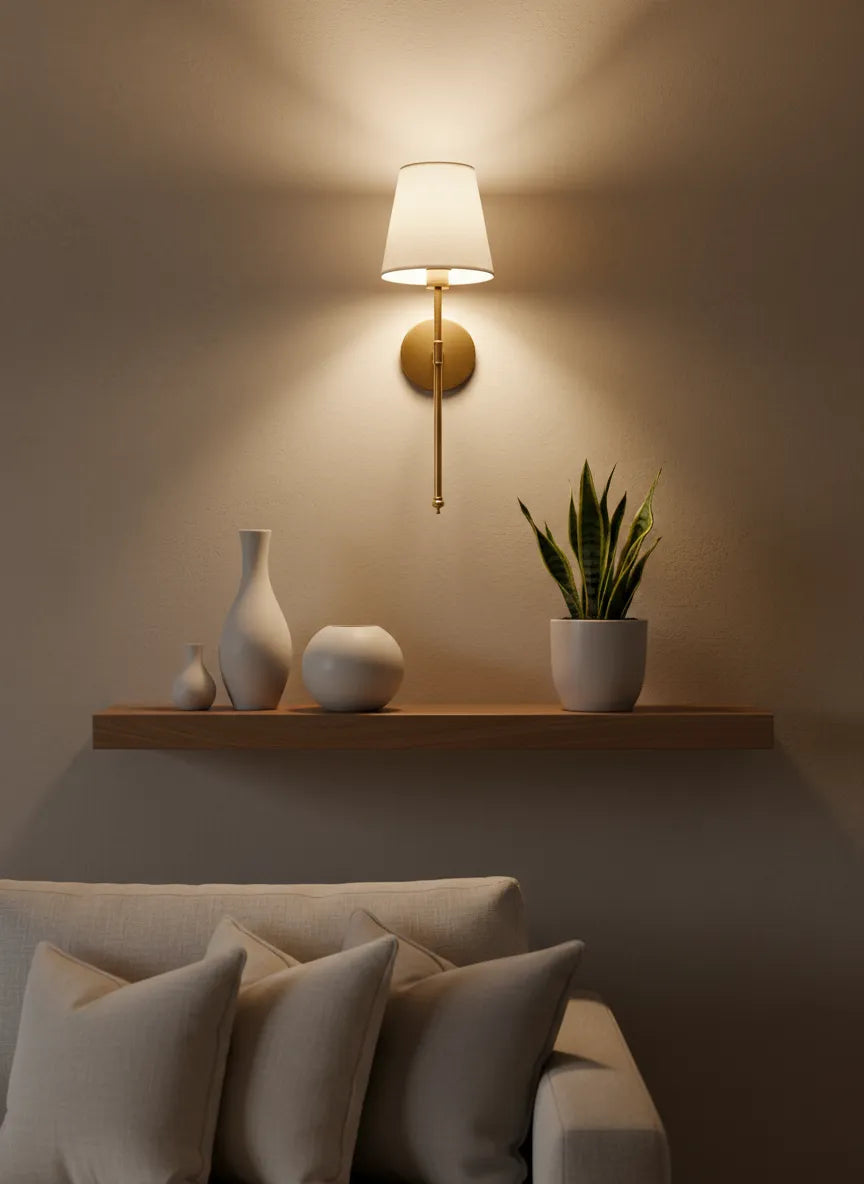 Ensemble d'appliques murales en laiton (2 pcs)