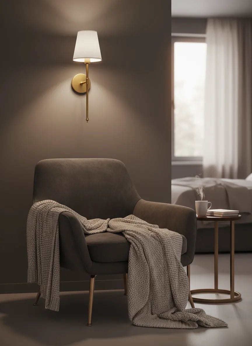 Ensemble d'appliques murales en laiton (2 pcs)