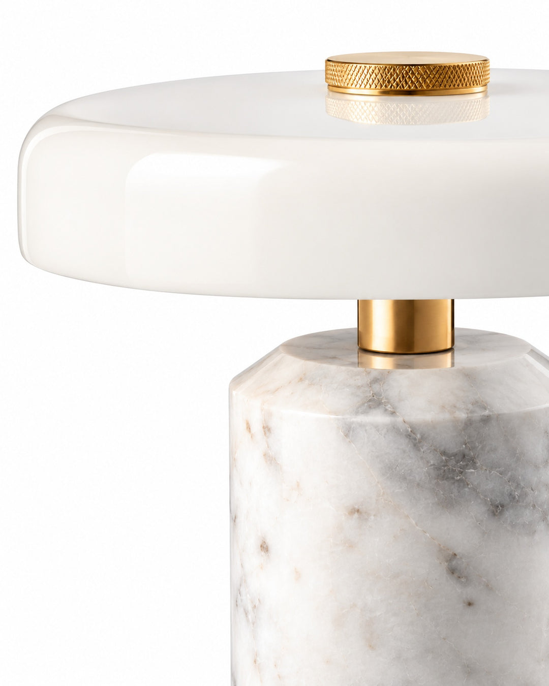 The Verona Marble Table Lamp, Rechargeable Touch Dimmable Light