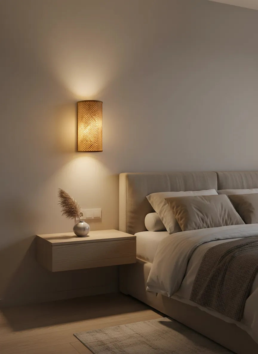 Lampe Murale en Bambou d'Intérieur (1 pc)