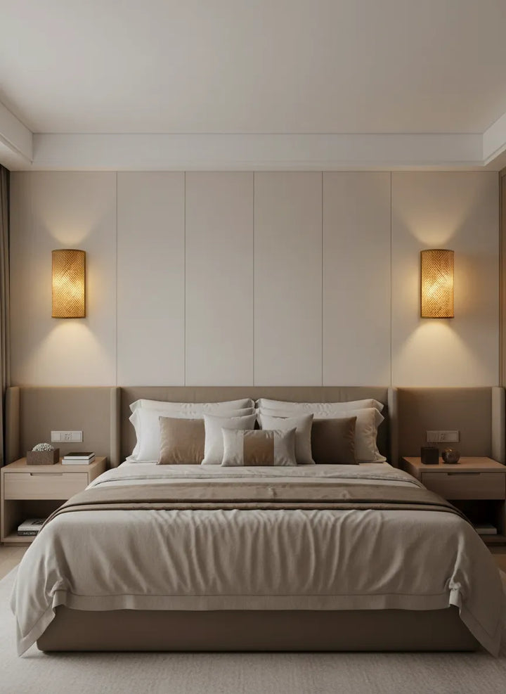 Lampe Murale en Bambou d'Intérieur (1 pc)