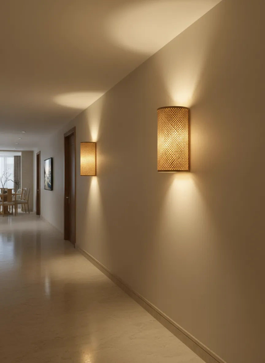 Lampe Murale en Bambou d'Intérieur (1 pc)