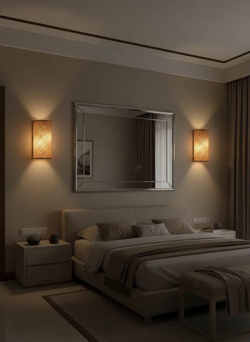 Lampe Murale en Bambou d'Intérieur (1 pc)