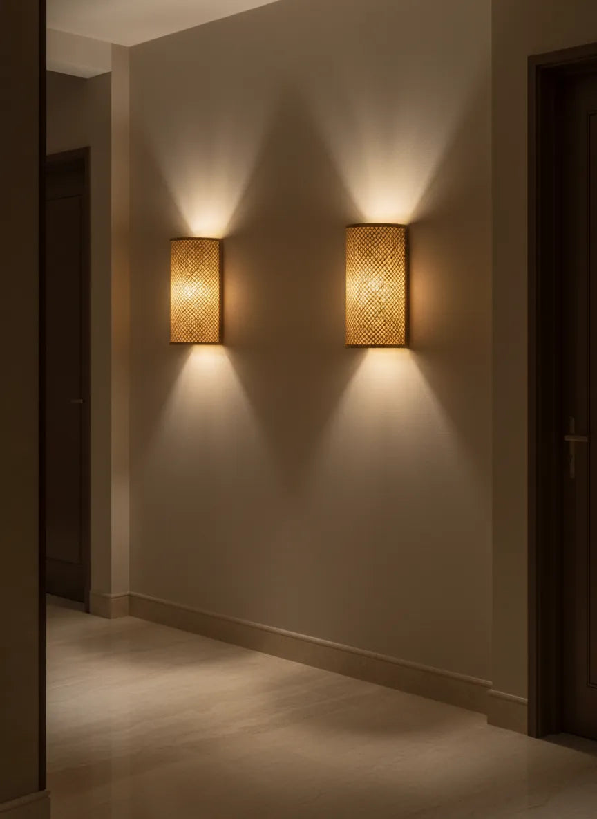 Lampe Murale en Bambou d'Intérieur (1 pc)