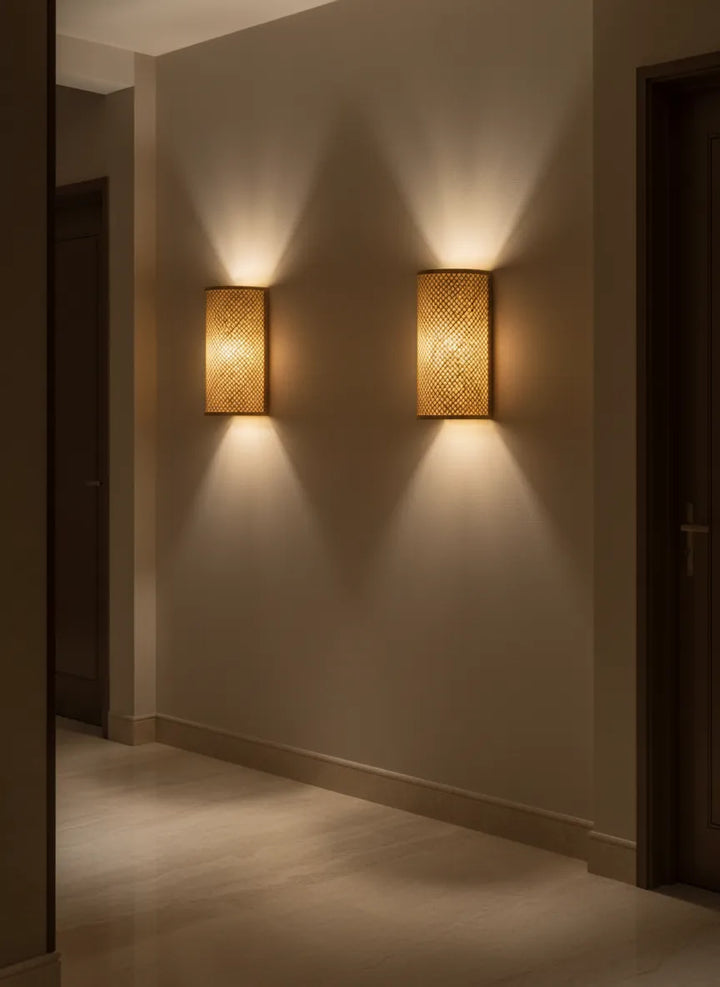 Lampe Murale en Bambou d'Intérieur (1 pc)