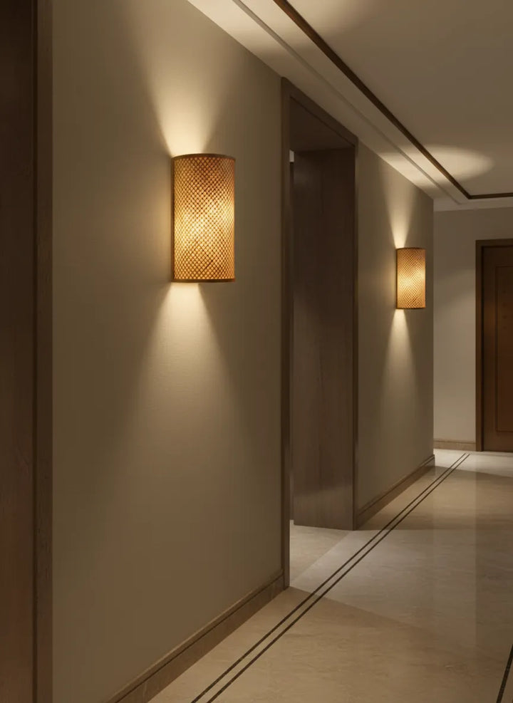 Lampe Murale en Bambou d'Intérieur (1 pc)