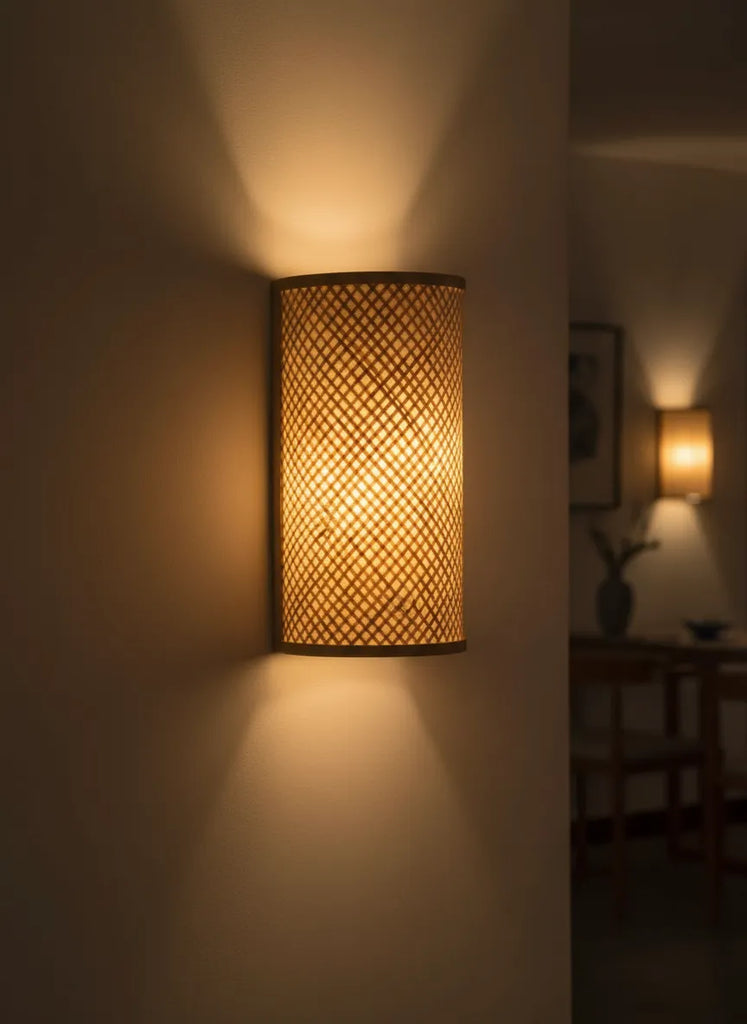 Innen-Bambus-Wandlampe (1 Stk.) – Home Serenity