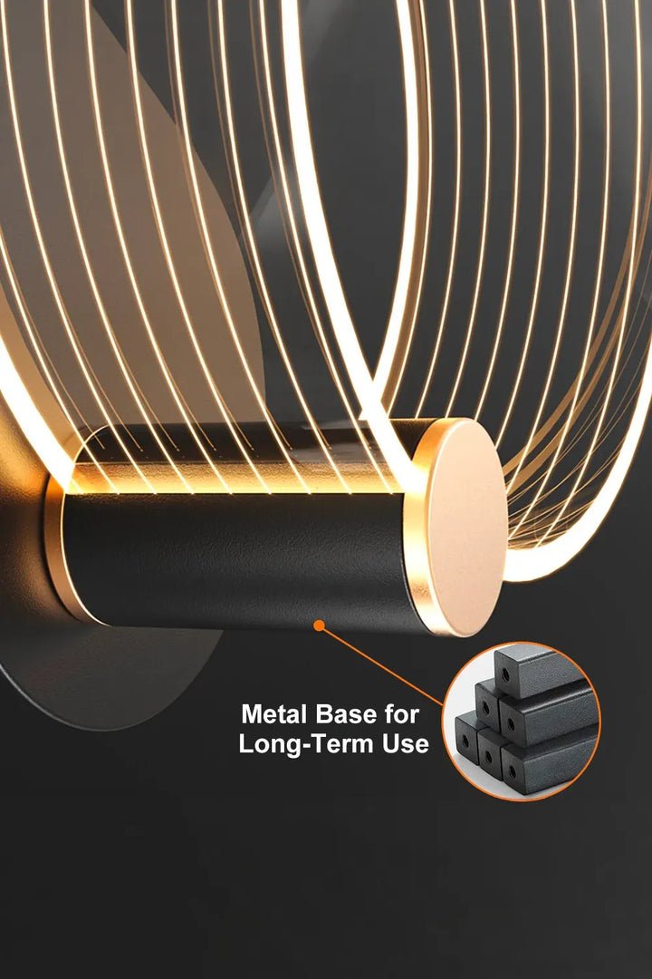 Lampada da Parete ad Anello Halo Moderna