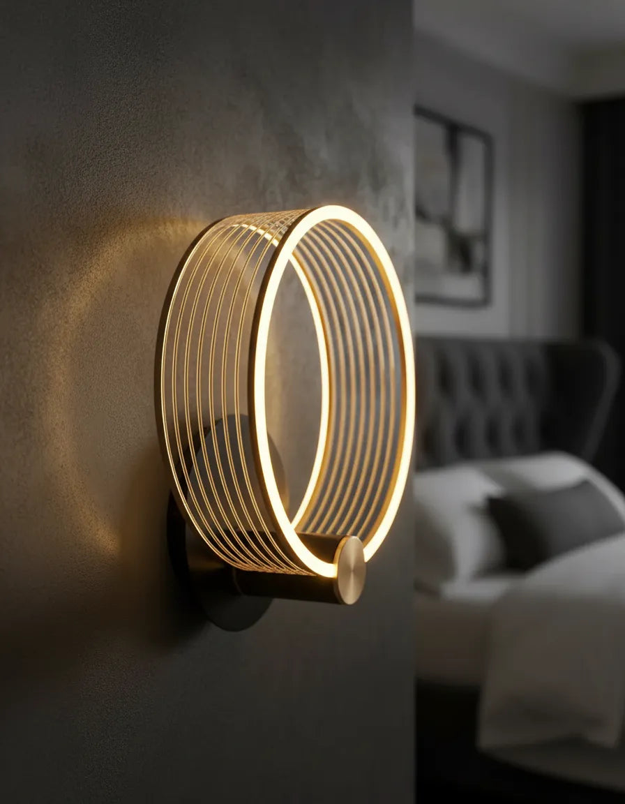 Lampada da Parete ad Anello Halo Moderna