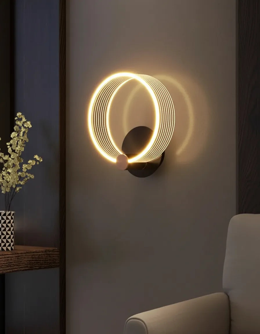Lampada da Parete ad Anello Halo Moderna