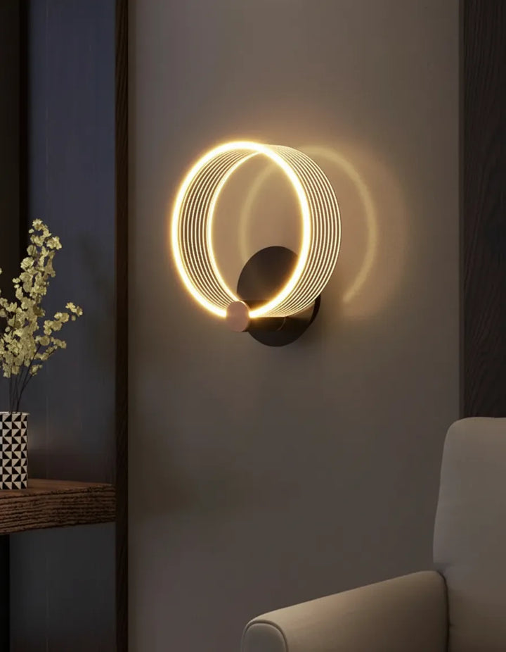Lampada da Parete ad Anello Halo Moderna