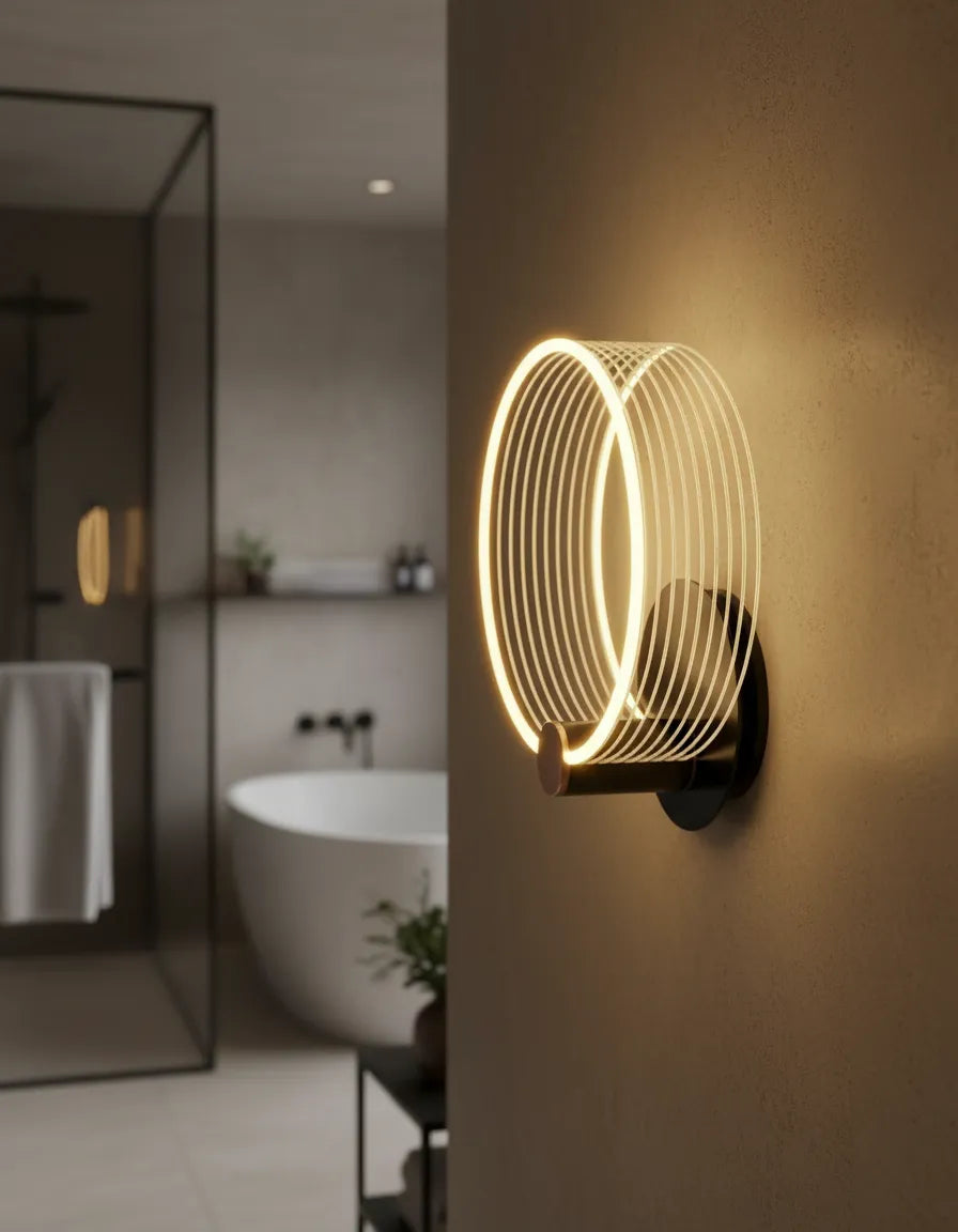 Lampada da Parete ad Anello Halo Moderna