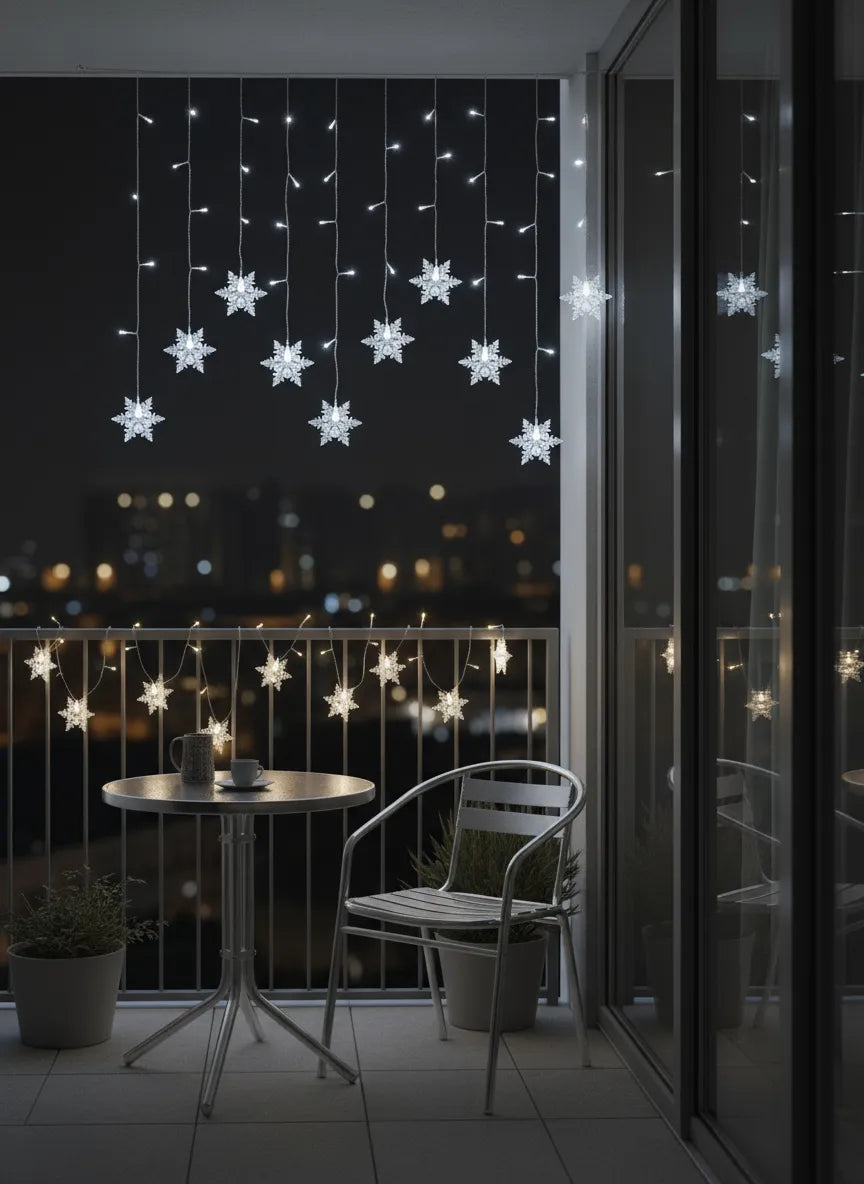 Guirlande Lumineuse en Flocon de Neige – 3,5 m (11,5 ft)