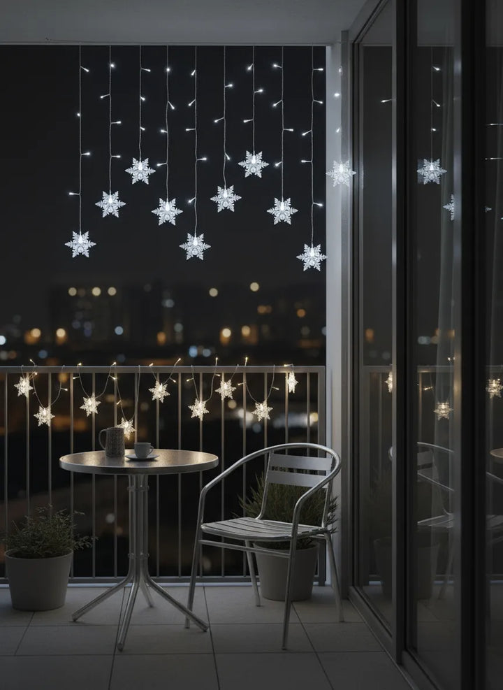 Guirlande Lumineuse en Flocon de Neige – 3,5 m (11,5 ft)