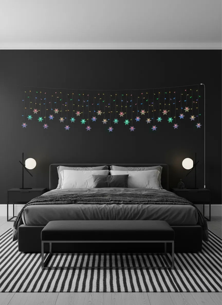 Guirlande Lumineuse en Flocon de Neige – 3,5 m (11,5 ft)