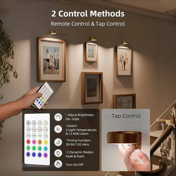 Bezdrátové osvětlení obrazu – 3 barevné režimy