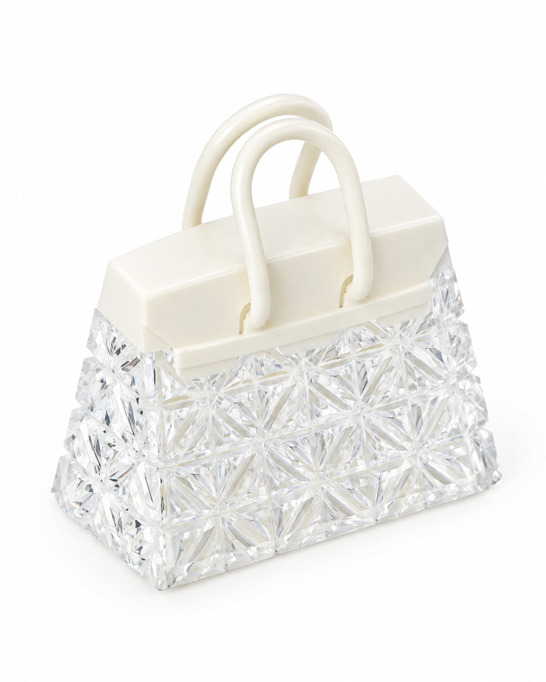 Handbag night light seen from above on a white background