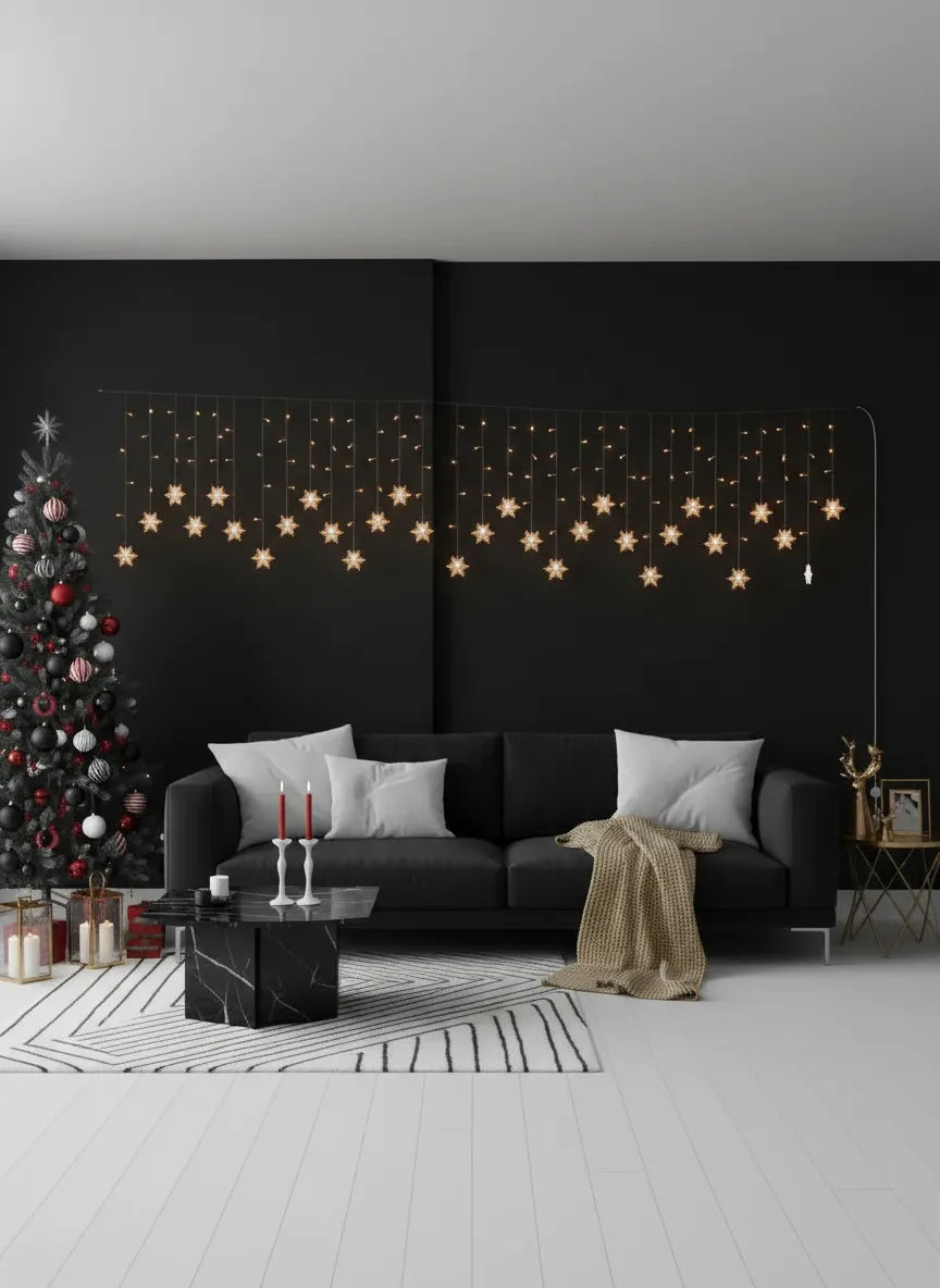 Guirlande Lumineuse en Flocon de Neige – 3,5 m (11,5 ft)