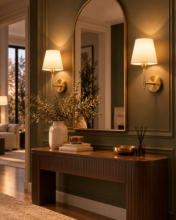 The Solenne Cordless Wall Sconces, Set of 2, Rechargeable with Remote