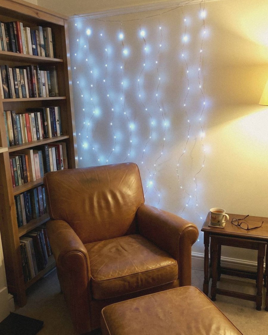 Cascade Fairy Curtain Lights – USB LED Window Lights with Remote