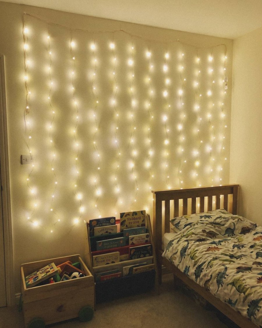 Cascade Fairy Curtain Lights – USB LED Window Lights with Remote