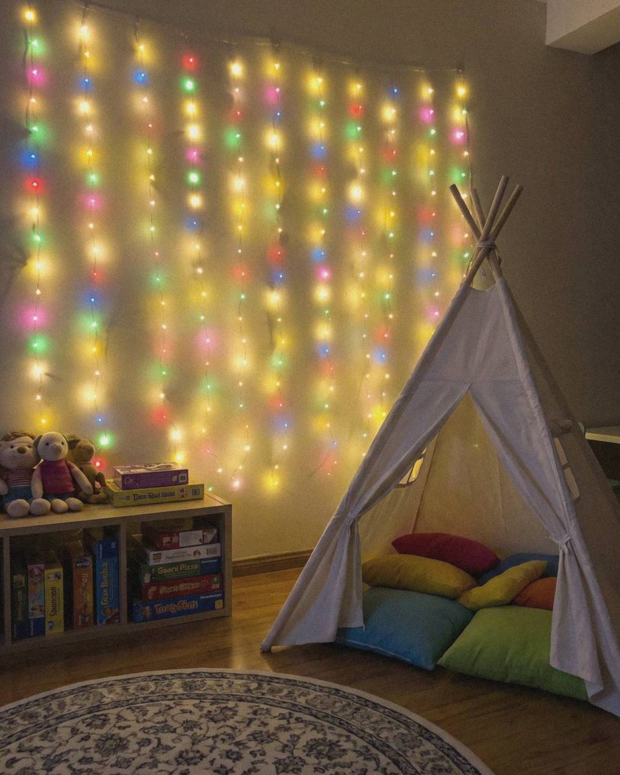 Cascade Fairy Curtain Lights – USB LED Window Lights with Remote