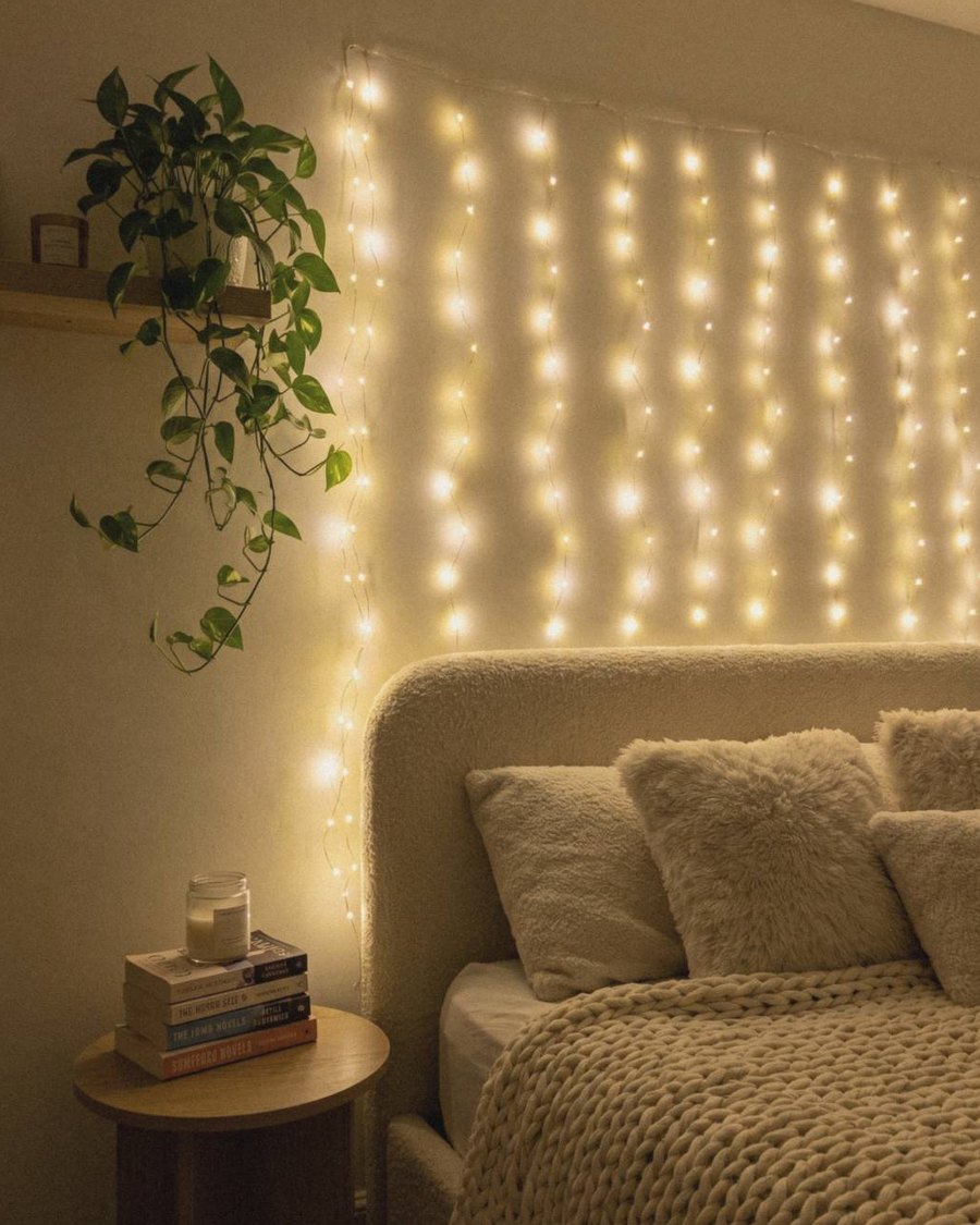 Cascade Fairy Curtain Lights – USB LED Window Lights with Remote