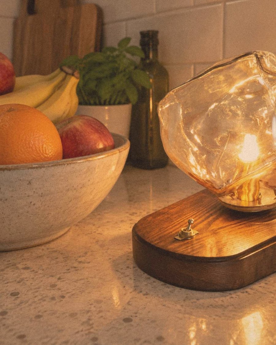 The Ice Rock Glass Table Lamp