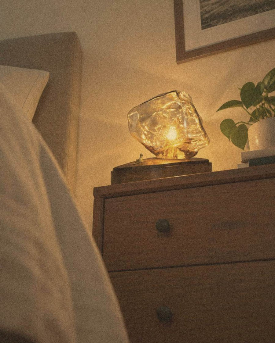 The Ice Rock Glass Table Lamp